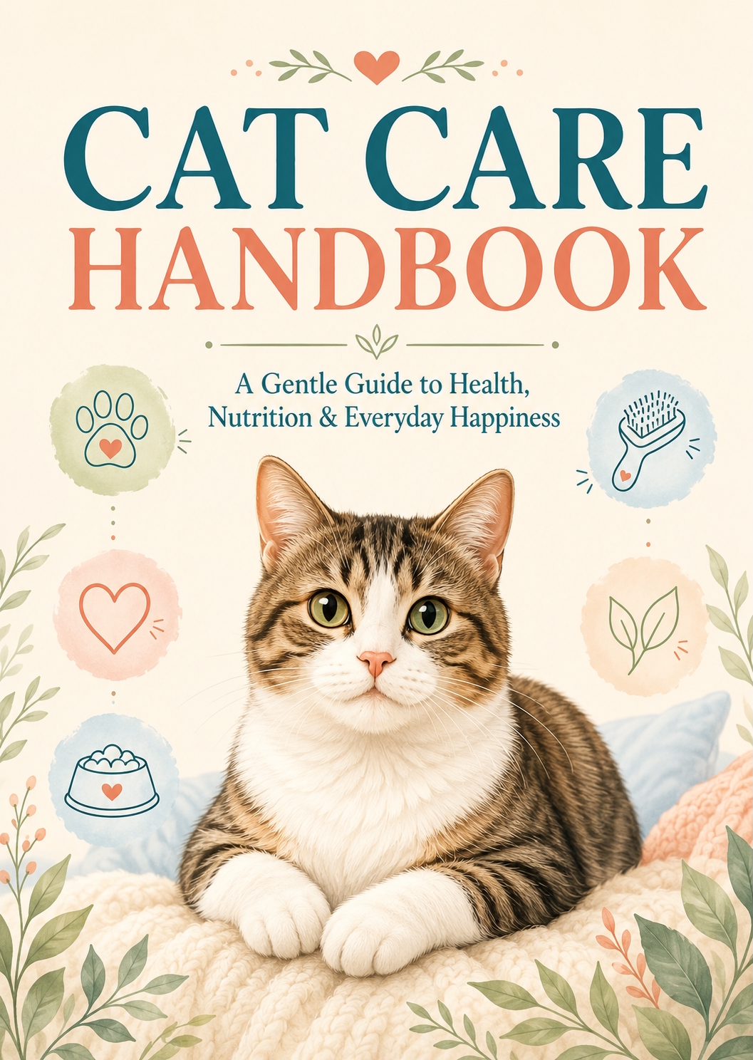 Complete Cat Care Handbook for Beginners – Practical Guide to Feeding, Grooming, Health, Behavior & Everyday Wellness, Essential Pet Care Book for New and Experienced Cat Owners