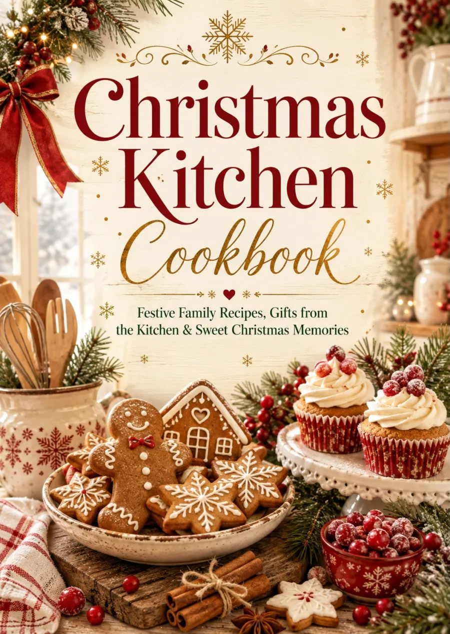 Christmas Family Kitchen Cookbook-Cozy Holiday Recipes, Sweet Treats, Edible Gifts and Festive Memories